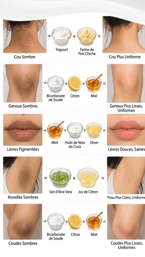 Peau terne, taches ou zones d’ombre ? 🛑 Ne cherchez plus, voici les 5 meilleurs remèdes de grand-mère 100% naturels !